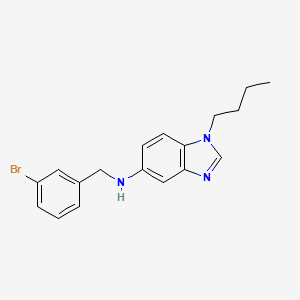 molecular formula C18H20BrN3 B11451443 N-(3-bromobenzyl)-1-butyl-1H-benzimidazol-5-amine 