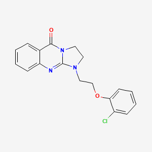 1-[2-(2-chlorophenoxy)ethyl]-2,3-dihydroimidazo[2,1-b]quinazolin-5(1H)-one