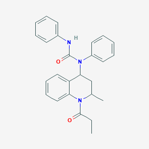 1-(2-Methyl-1-propanoyl-1,2,3,4-tetrahydroquinolin-4-yl)-1,3-diphenylurea