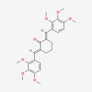 (2E,6E)-2,6-bis(2,3,4-trimethoxybenzylidene)cyclohexanone