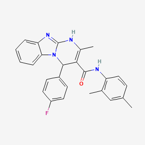 N-(2,4-dimethylphenyl)-4-(4-fluorophenyl)-2-methyl-1,4-dihydropyrimido[1,2-a]benzimidazole-3-carboxamide