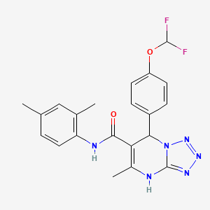 molecular formula C21H20F2N6O2 B11451682 7-[4-(difluoromethoxy)phenyl]-N-(2,4-dimethylphenyl)-5-methyl-4,7-dihydrotetrazolo[1,5-a]pyrimidine-6-carboxamide 