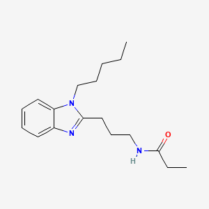 N-[3-(1-pentyl-1H-benzimidazol-2-yl)propyl]propanamide