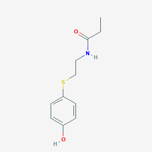 B114517 N-[2-(4-Hydroxyphenylsulfanyl)ethyl]propionamide CAS No. 155196-03-5