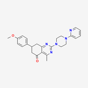 7-(4-methoxyphenyl)-4-methyl-2-(4-pyridin-2-ylpiperazin-1-yl)-7,8-dihydroquinazolin-5(6H)-one