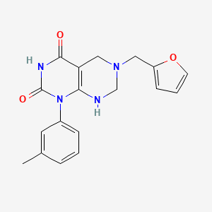 6-(furan-2-ylmethyl)-2-hydroxy-1-(3-methylphenyl)-5,6,7,8-tetrahydropyrimido[4,5-d]pyrimidin-4(1H)-one