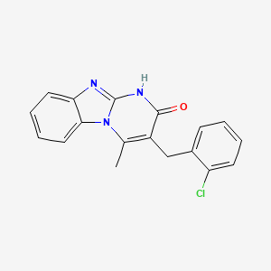 3-(2-chlorobenzyl)-4-methylpyrimido[1,2-a]benzimidazol-2(1H)-one