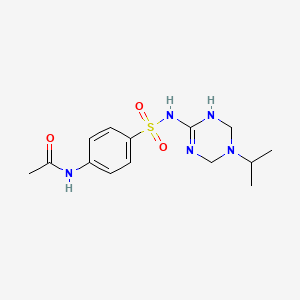 N-(4-{[(5-isopropyl-1,4,5,6-tetrahydro-1,3,5-triazin-2-yl)amino]sulfonyl}phenyl)acetamide