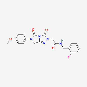 N-(2-fluorobenzyl)-2-[6-(4-methoxyphenyl)-3,5-dioxo-6,7-dihydro-3H-imidazo[5,1-c][1,2,4]triazol-2(5H)-yl]acetamide