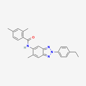 N-[2-(4-ethylphenyl)-6-methyl-2H-benzotriazol-5-yl]-2,4-dimethylbenzamide