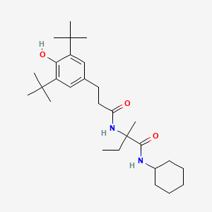 N-cyclohexyl-N~2~-[3-(3,5-di-tert-butyl-4-hydroxyphenyl)propanoyl]isovalinamide