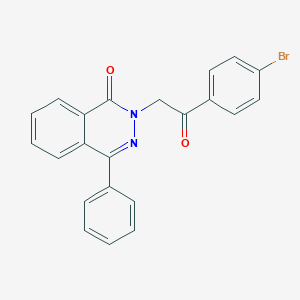 molecular formula C22H15BrN2O2 B11452170 2-[2-(4-Bromophenyl)-2-oxoethyl]-4-phenyl-1,2-dihydrophthalazin-1-one 