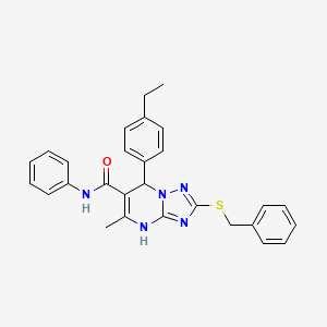 2-(benzylsulfanyl)-7-(4-ethylphenyl)-5-methyl-N-phenyl-4,7-dihydro[1,2,4]triazolo[1,5-a]pyrimidine-6-carboxamide