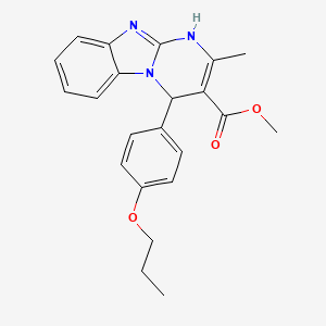 Methyl 2-methyl-4-(4-propoxyphenyl)-1,4-dihydropyrimido[1,2-a]benzimidazole-3-carboxylate