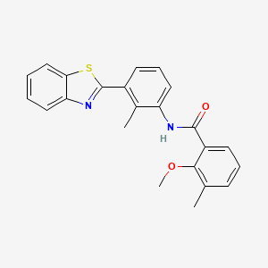 N-[3-(1,3-benzothiazol-2-yl)-2-methylphenyl]-2-methoxy-3-methylbenzamide