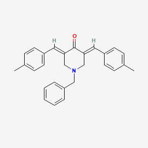 (3E,5E)-1-benzyl-3,5-bis[(4-methylphenyl)methylidene]piperidin-4-one