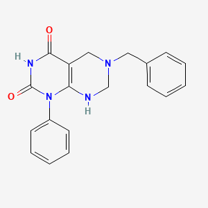 6-benzyl-2-hydroxy-1-phenyl-5,6,7,8-tetrahydropyrimido[4,5-d]pyrimidin-4(1H)-one