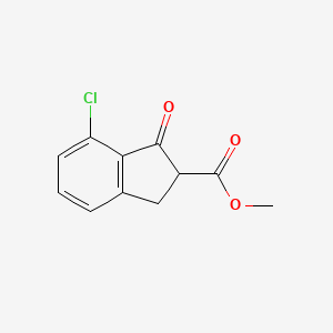 molecular formula C₁₁H₉ClO₃ B1145235 Methyl 7-chloro-1-oxo-2,3-dihydro-1H-indene-2-carboxylate CAS No. 1779572-69-8