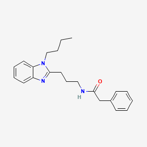 N-[3-(1-butyl-1H-benzimidazol-2-yl)propyl]-2-phenylacetamide