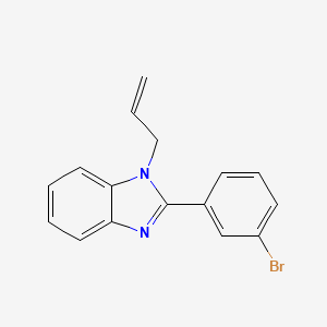 molecular formula C16H13BrN2 B11452393 2-(3-bromophenyl)-1-(prop-2-en-1-yl)-1H-benzimidazole 