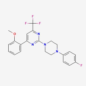 2-[4-(4-Fluorophenyl)piperazin-1-yl]-4-(2-methoxyphenyl)-6-(trifluoromethyl)pyrimidine