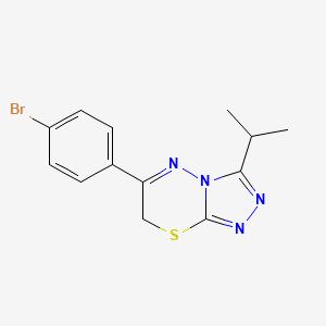 6-(4-Bromophenyl)-3-isopropyl-7H-[1,2,4]triazolo[3,4-b][1,3,4]thiadiazine