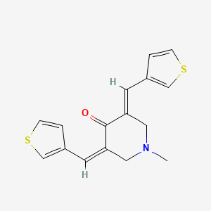 (3Z,5E)-1-methyl-3,5-bis(thiophen-3-ylmethylidene)piperidin-4-one