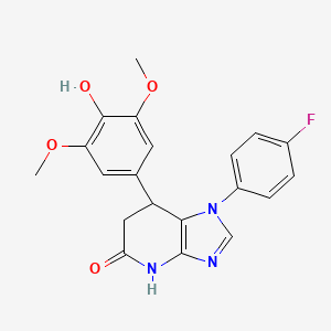 1-(4-fluorophenyl)-7-(4-hydroxy-3,5-dimethoxyphenyl)-1,4,6,7-tetrahydro-5H-imidazo[4,5-b]pyridin-5-one