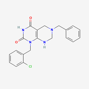 6-benzyl-1-(2-chlorobenzyl)-2-hydroxy-5,6,7,8-tetrahydropyrimido[4,5-d]pyrimidin-4(1H)-one