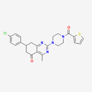 7-(4-chlorophenyl)-4-methyl-2-[4-(2-thienylcarbonyl)piperazin-1-yl]-7,8-dihydroquinazolin-5(6H)-one