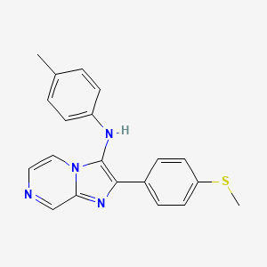 N-(4-methylphenyl)-2-[4-(methylsulfanyl)phenyl]imidazo[1,2-a]pyrazin-3-amine