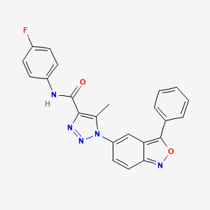 N-(4-fluorophenyl)-5-methyl-1-(3-phenyl-2,1-benzoxazol-5-yl)-1H-1,2,3-triazole-4-carboxamide