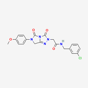 N-(3-chlorobenzyl)-2-[6-(4-methoxyphenyl)-3,5-dioxo-6,7-dihydro-3H-imidazo[5,1-c][1,2,4]triazol-2(5H)-yl]acetamide