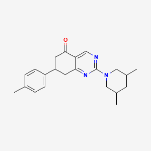 2-(3,5-dimethylpiperidin-1-yl)-7-(4-methylphenyl)-7,8-dihydroquinazolin-5(6H)-one