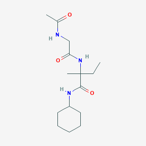 N-acetylglycyl-N-cyclohexylisovalinamide