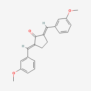 (2E,5E)-2,5-bis[(3-methoxyphenyl)methylidene]cyclopentan-1-one