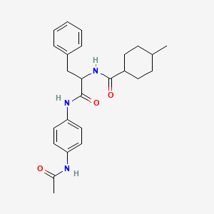 N-[4-(acetylamino)phenyl]-Nalpha-[(4-methylcyclohexyl)carbonyl]phenylalaninamide