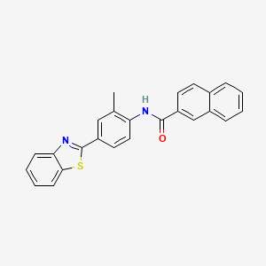 N-[4-(1,3-benzothiazol-2-yl)-2-methylphenyl]naphthalene-2-carboxamide