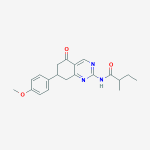 N-[7-(4-methoxyphenyl)-5-oxo-5,6,7,8-tetrahydroquinazolin-2-yl]-2-methylbutanamide