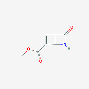 molecular formula C7H7NO3 B114529 Methyl 3-oxo-2-azabicyclo[2.2.0]hex-5-ene-6-carboxylate CAS No. 153975-27-0