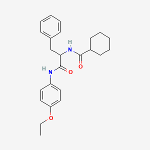 molecular formula C24H30N2O3 B11452907 Nalpha-(cyclohexylcarbonyl)-N-(4-ethoxyphenyl)phenylalaninamide 