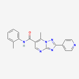 7-methyl-N-(2-methylphenyl)-2-(pyridin-4-yl)[1,2,4]triazolo[1,5-a]pyrimidine-6-carboxamide