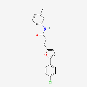 3-(5-(4-Chlorophenyl)-2-furyl)-N-(3-methylphenyl)propanamide