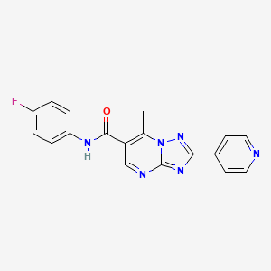 N-(4-fluorophenyl)-7-methyl-2-(pyridin-4-yl)[1,2,4]triazolo[1,5-a]pyrimidine-6-carboxamide