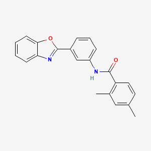 N-[3-(1,3-benzoxazol-2-yl)phenyl]-2,4-dimethylbenzamide