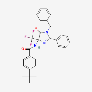 N-[1-benzyl-5-oxo-2-phenyl-4-(trifluoromethyl)-4,5-dihydro-1H-imidazol-4-yl]-4-tert-butylbenzamide