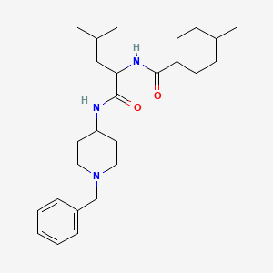 N-(1-benzylpiperidin-4-yl)-N~2~-[(4-methylcyclohexyl)carbonyl]leucinamide