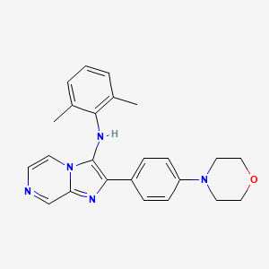 N-(2,6-dimethylphenyl)-2-[4-(morpholin-4-yl)phenyl]imidazo[1,2-a]pyrazin-3-amine