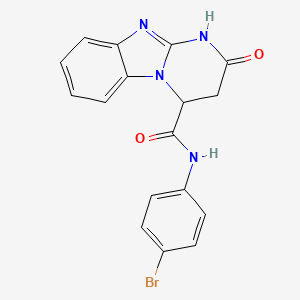 N-(4-bromophenyl)-2-oxo-1,2,3,4-tetrahydropyrimido[1,2-a]benzimidazole-4-carboxamide