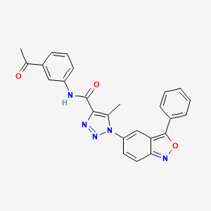 N-(3-acetylphenyl)-5-methyl-1-(3-phenyl-2,1-benzoxazol-5-yl)-1H-1,2,3-triazole-4-carboxamide